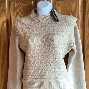 BLANK NYC  NWT cable knit sweater